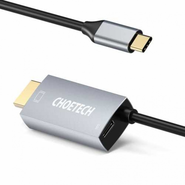 Imagine Cablu audio video USB type C la HDMI 4K@60Hz PD 60W T-T 1.8m, XCH-M180