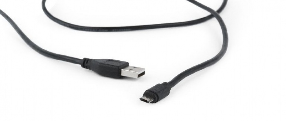 Imagine Cablu USB 2.0 la micro USB-B reversibil T-T 1.8m Negru, Gembird CC-USB2-AMmDM-6