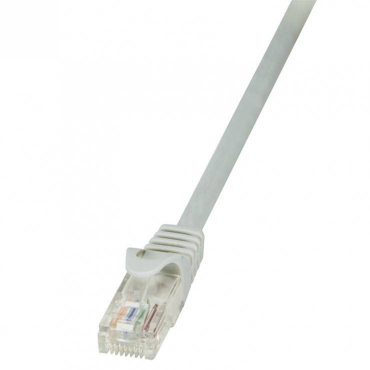 Imagine Cablu de retea RJ45 UTP cat 6 0.25m Gri, Logilink CP2012U