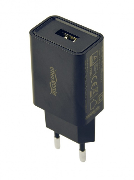 Imagine Incarcator priza 1 x USB-A 5V / 2.1A + cablu USB Lightning, Gembird EG-UCSET-8P-MX-black