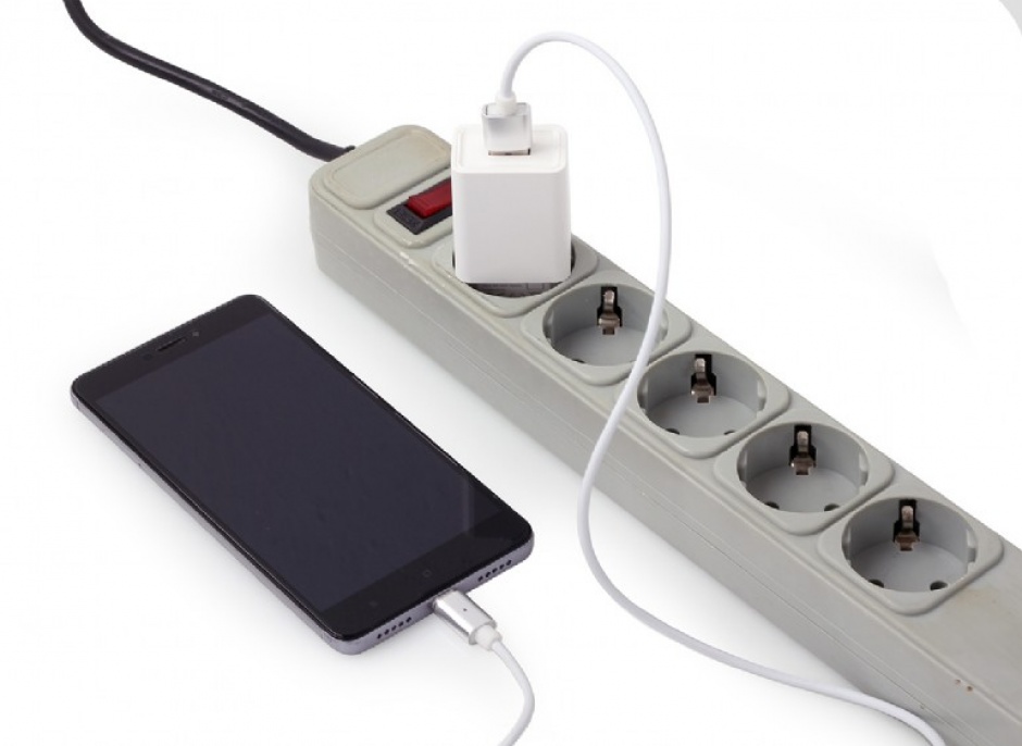 Imagine Incarcator priza 1 x USB-A 5V / 2.1A + cablu USB type C, Gembird EG-UCSET-C-MX