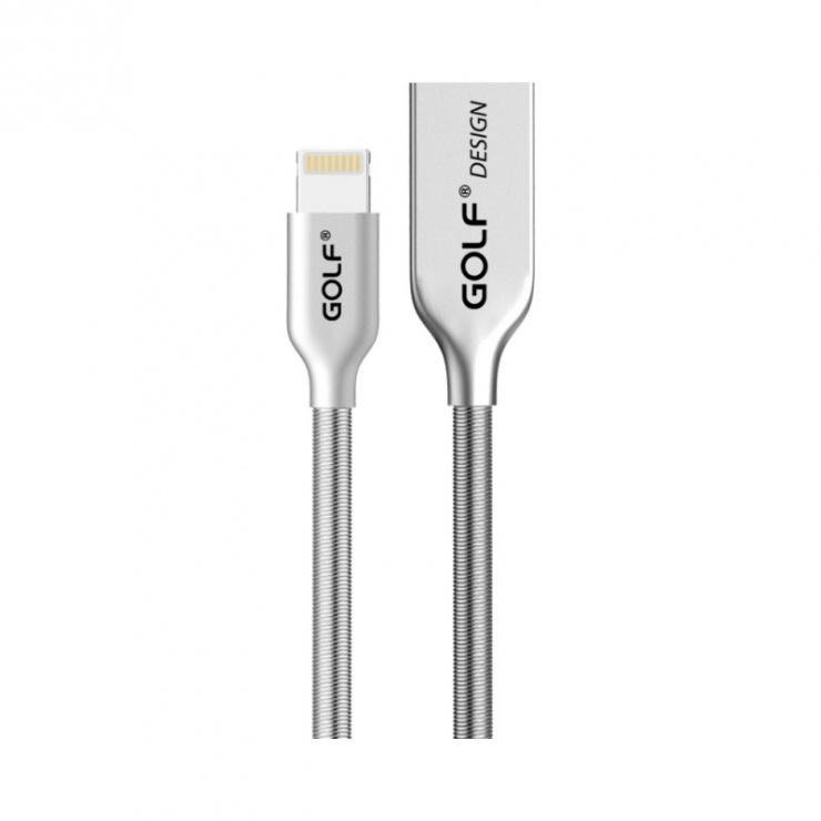 Imagine Cablu de date si incarcare USB la iPhone Lightning Kirsite Argintiu 1m, GC-36i
