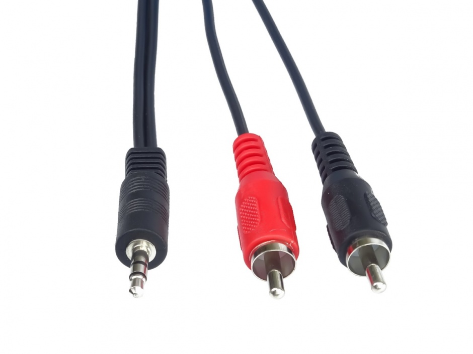 Imagine Cablu audio jack 3.5mm la 2 x RCA T-T 3m, KJACKCIN3