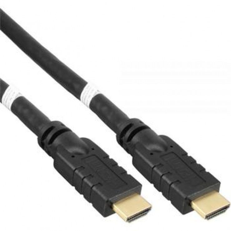 Imagine Cablu HDMI cu amplificare 4K@60Hz 20m T-T Negru, KPHDM2R20