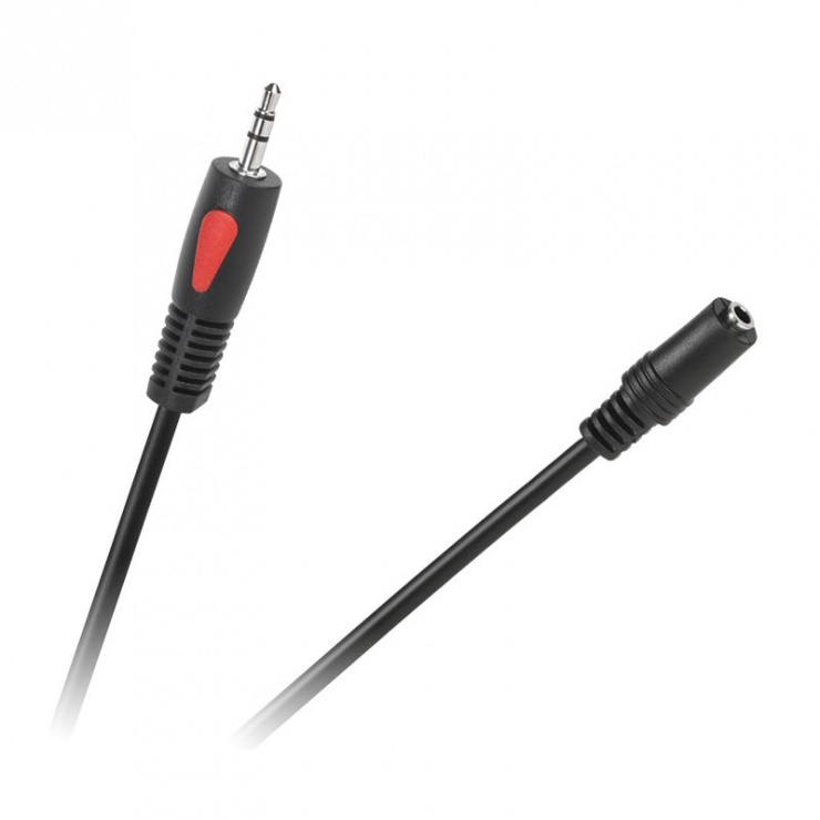 Imagine Cablu prelungitor jack 3.5mm T-M 15m Negru, KPO4006-15