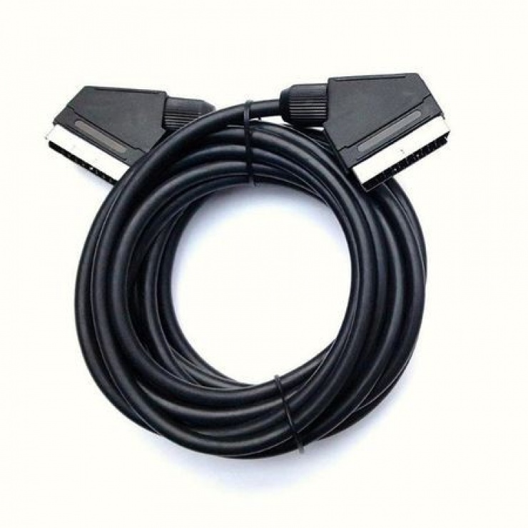 Imagine Cablu Scart la Scart T-T 5m Negru, KTCBLHE11001A5M