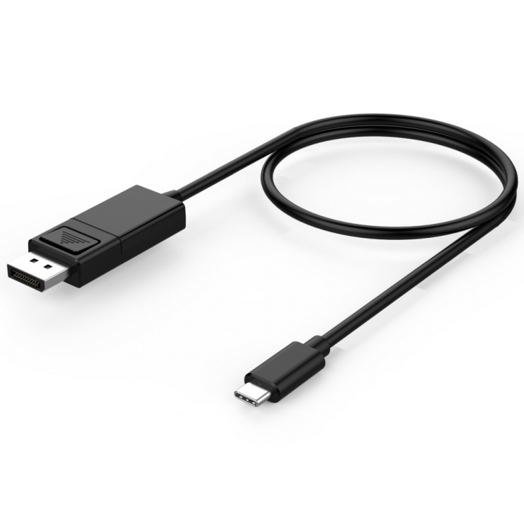 Imagine Cablu audio video USB-C la Displayport 8K30Hz T-T 2m Negru, KU31DP07