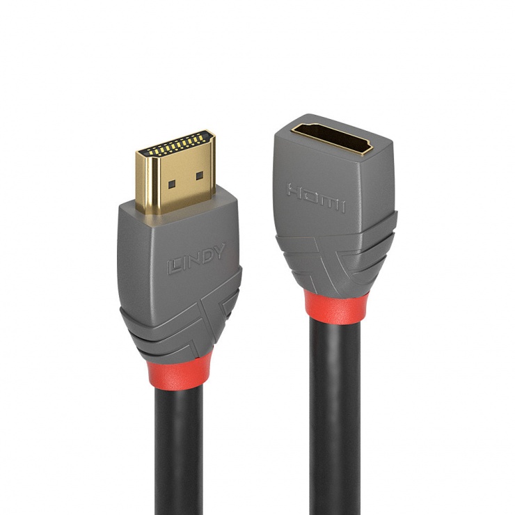 Imagine Cablu prelungitor HDMI Anthra Line 4K@60Hz T-M 2m, Lindy L36477