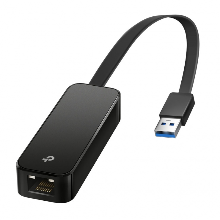 Imagine Adaptor retea USB 3.0 la Gigabit Ethernet Negru, TP-LINK UE306