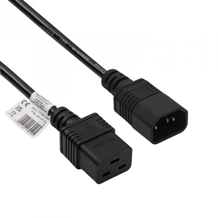 Imagine Cablu de alimentare IEC C14 la C19 1.8m, AK-UP-02