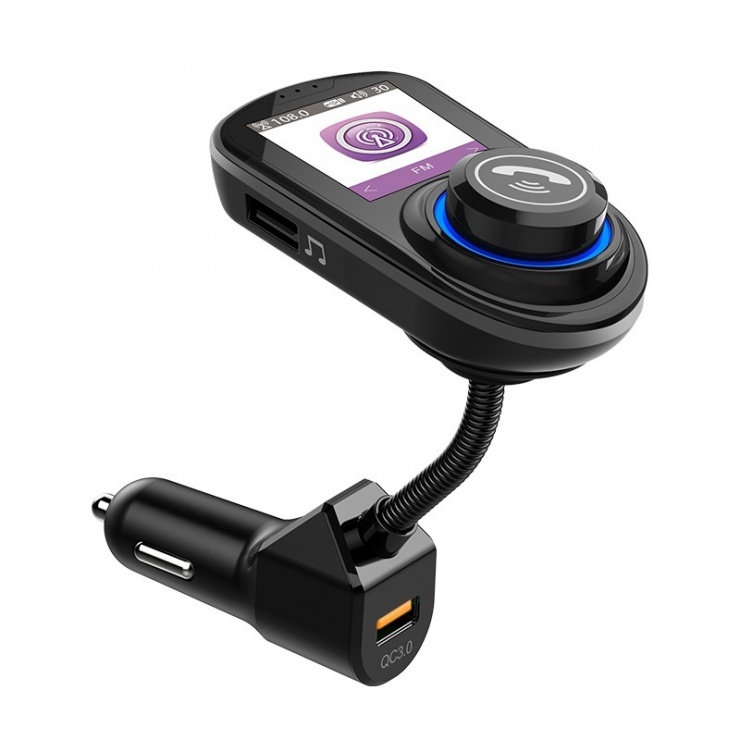 Imagine Modulator auto FM Bluetooth 5.0 + 1 x USB QC3.0 & 1 x USB 5V/1A, Spacer SPFM-03-QC