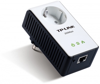 Imagine Adaptor Powerline AV200+ cu priza, TP-Link TL-PA251
