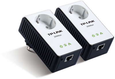 Imagine Starter Kit Powerline AV200+ cu priza, TP-Link TL-PA251KIT
