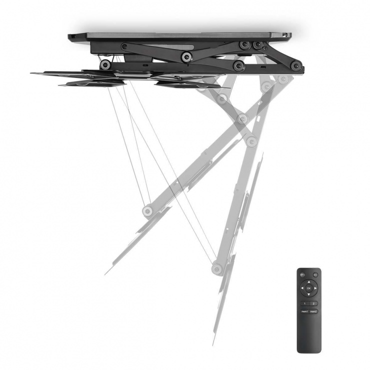Imagine Suport TV 23 - 55" pentru tavan cu telecomanda, Nedis TVCM5830BK
