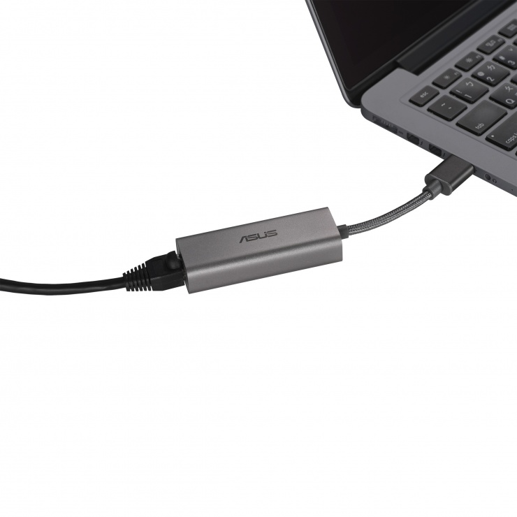 Imagine Adaptor retea USB 3.2-A Gen1 la Ethernet 2.5Gb, ASUS USB-C2500