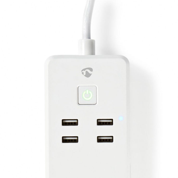 Imagine Prelungitor inteligent 3 prize + 4 x USB 1.8m 16A, WIFIP310FWT