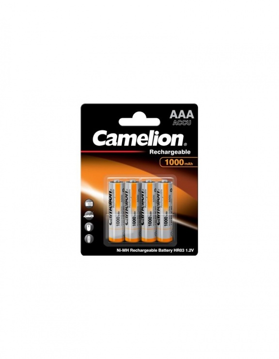 Imagine Blister 4 buc acumulatori AAA Ni-MH 1000mAh, Camelion
