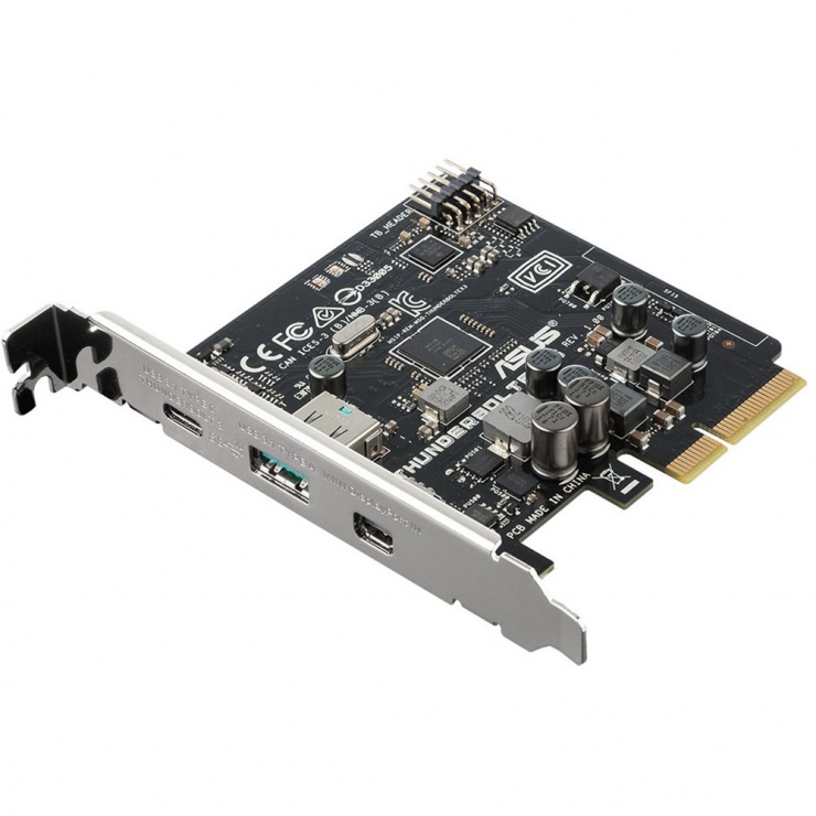 Imagine PCI Express cu 1 x USB type C/Thunderbolt 3 + 1 x USB 3.1-A + 1 x Mini Displayport, ASUS