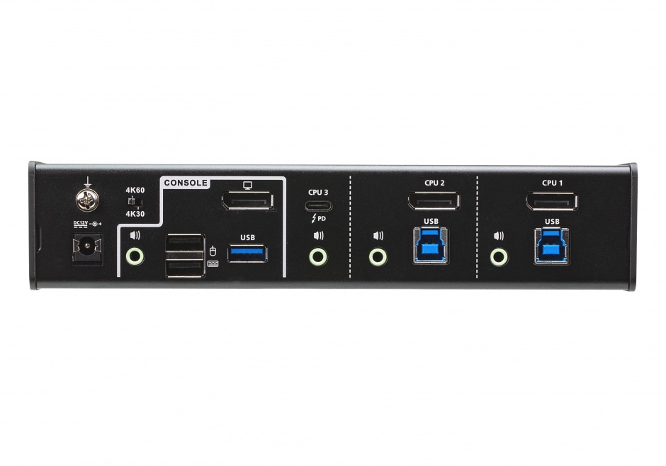 Imagine Switch KVMP USB-C DisplayPort Hybrid 3 porturi, ATEN CS1953