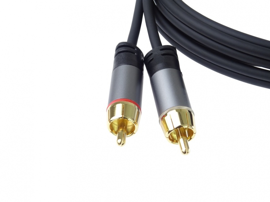 Imagine Cablu audio 2 x RCA la 2 x RCA T-T 3m, kjqccmm3