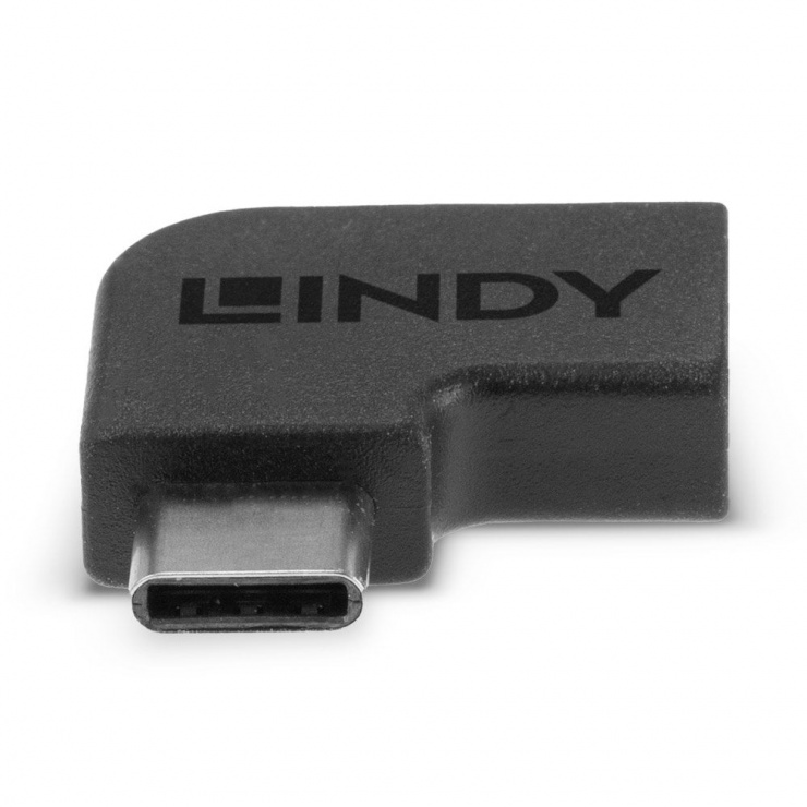 Imagine Adaptor USB 3.2 Gen 2x2 Type C unghi 90 grade T-M, Lindy L41894