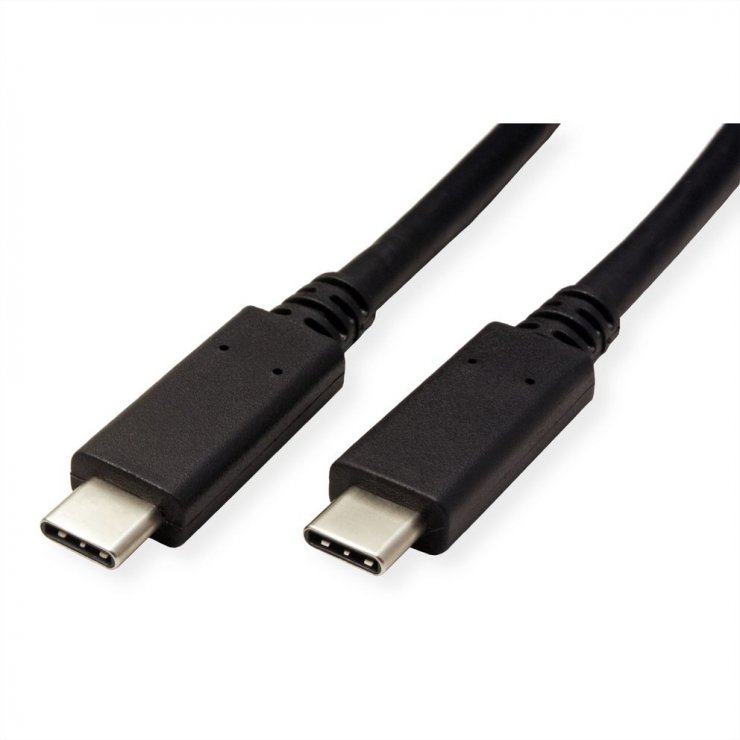 Imagine Cablu USB 3.2 Gen2 type C 100W Emark T-T 0.5m, Roline Green 11.44.9052