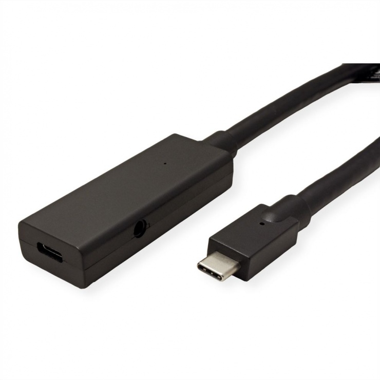 Imagine Cablu prelungitor de date USB 3.2 Gen2 type C T-M 5m, Roline 12.04.1105