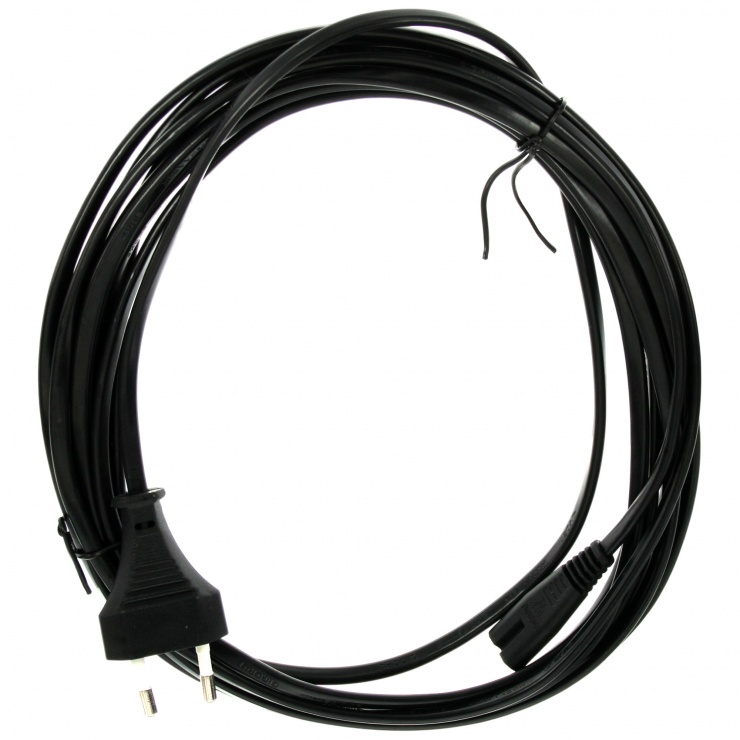Imagine Cablu alimentare Euro la IEC C7 (casetofon) 2 pini 10m, InLine IL16654K