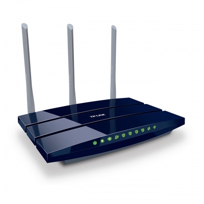 Imagine Router Wireless N Gigabit 300Mbps, TP-Link TL-WR1043ND