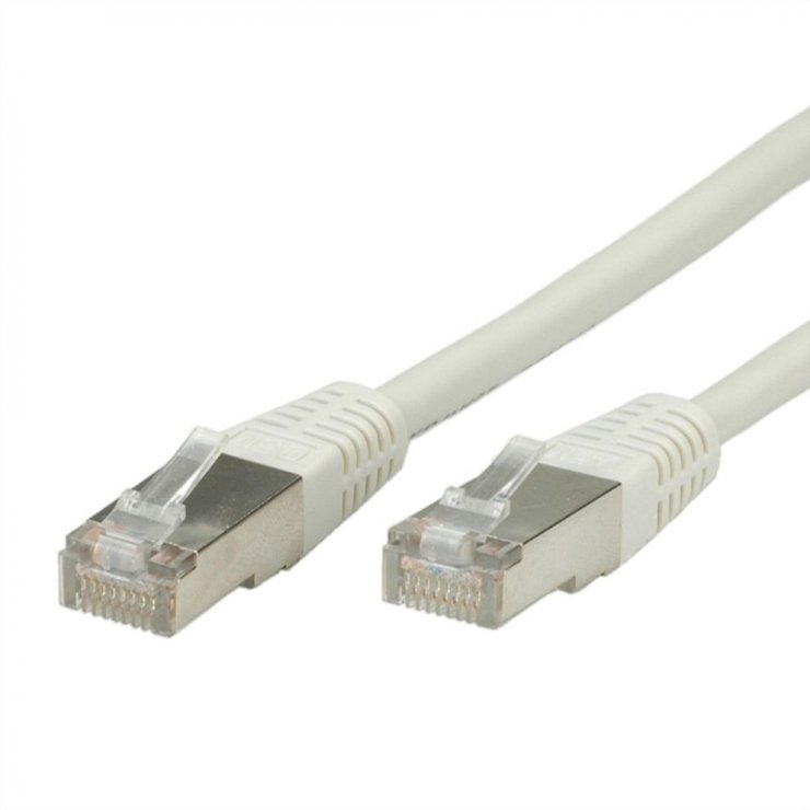 Imagine Cablu retea RJ45 SFTP Cat.5e 0.5m Gri, Value 21.99.0300