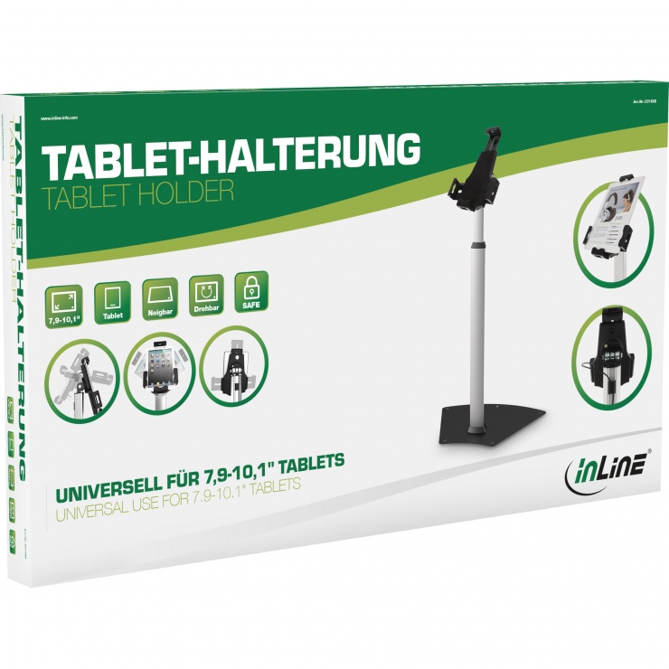 Imagine Suport podea pentru tableta 7.9"-10.1", InLine IL23166B