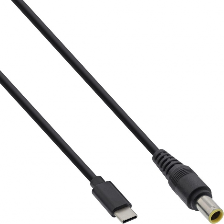 Imagine Cablu de alimentare USB Type-C la DC 7.9/5.5/0.9mm Lenovo 3.25A 2m, Inline IL26672