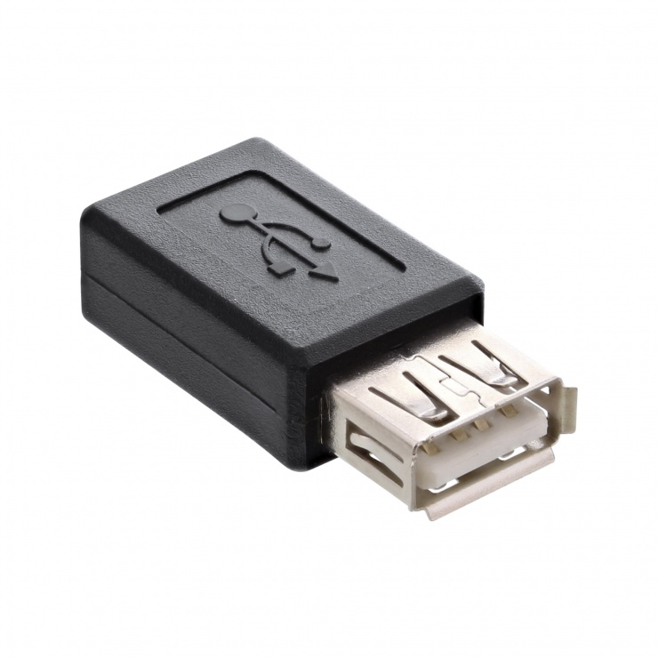 Imagine Adaptor micro USB 2.0 la USB-A M-M, InLine IL31613