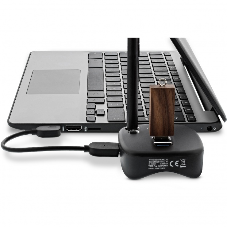 Imagine HUB USB 3.0-A la 2 x USB-A/ Gigabit LAN/Card reader, InLine IL35392