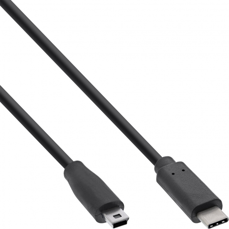 Imagine Cablu USB 2.0 type C la mini USB T-T 3m, InLine IL35753