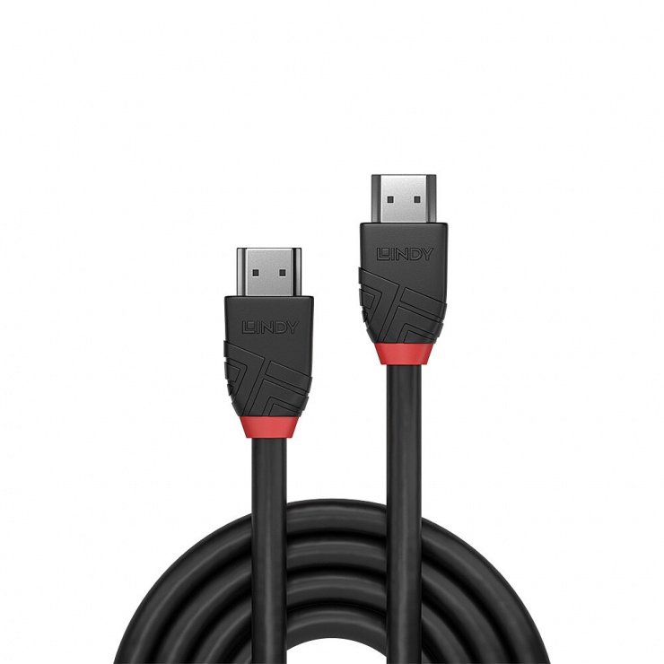 Imagine Cablu HDMI v2.0 4K30Hz Black Line T-T 10m, Lindy L36468