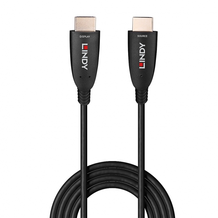 Imagine Cablu fibra optica AOC HDMI 8K60Hz/4K120Hz HDR10+ T-T 30m, Lindy L38513
