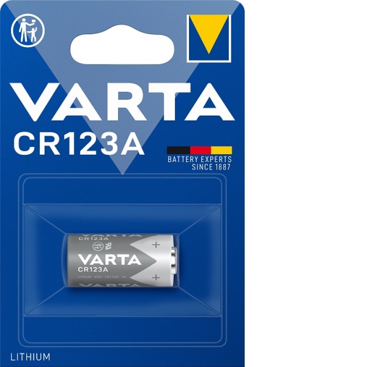 Imagine Baterie CR123 Lithium, Varta