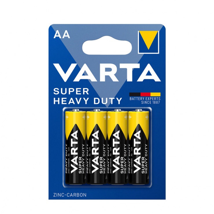 Imagine Set 4 buc baterie AA Varta Super Heavy Duty