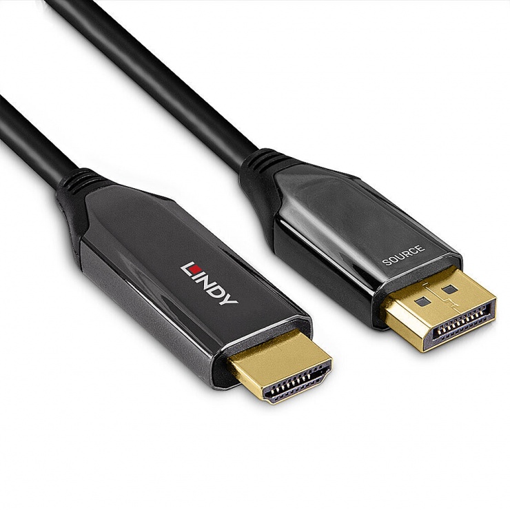 Imagine Cablu activ Displayport la HDMI 8K60Hz/4K120Hz T-T 2m, Lindy L40931