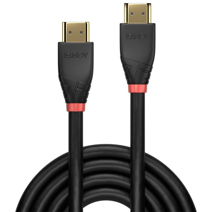 Imagine Cablu HDMI activ 4K60Hz 7.5m Negru, Lindy L41016