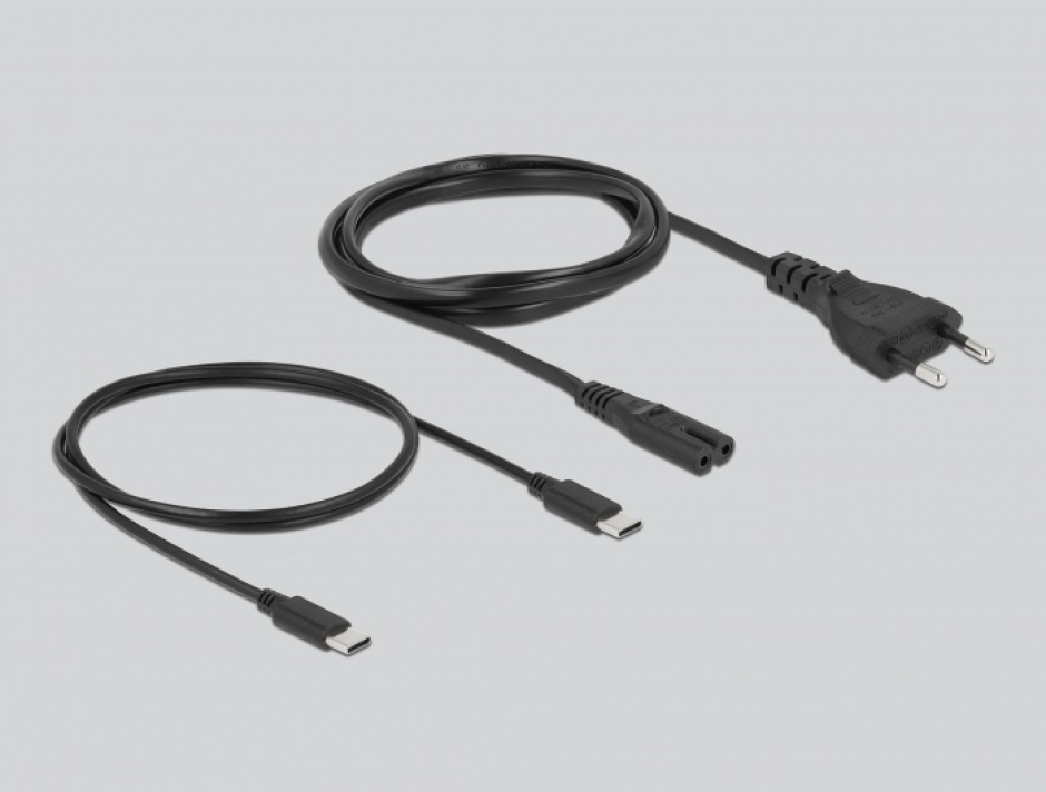 Imagine Incarcator priza GaN 2 x USB type-C PD 3.0 + 1 x USB-A 65W, Delock 41452