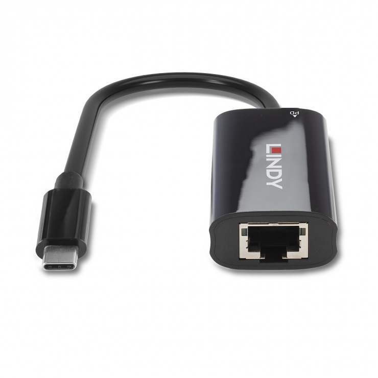 Imagine Adaptor USB 3.2 Gen1 type C la Gigabit LAN cu PD + PXE Boot, Lindy L43328
