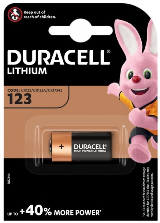 Imagine Baterie CR123 Lithium, Duracell