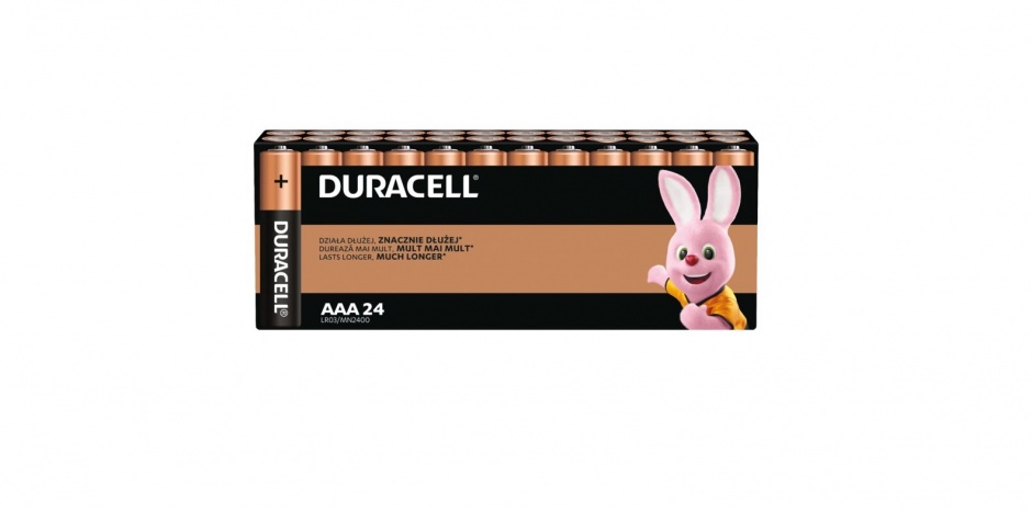 Imagine Set 24 buc baterie alcalina AAA/LR3, Duracell