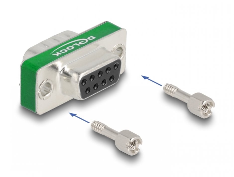 Imagine Adaptor serial RF/EMI Interference Suppression Filter D-Sub 9 pini T-M low-pass filter capacitive, D