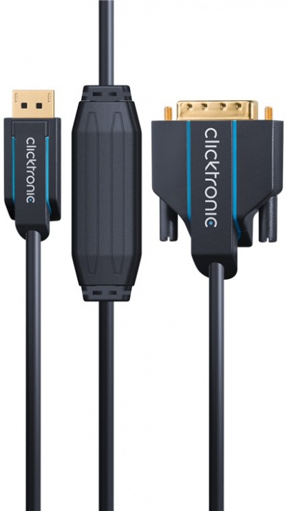 Imagine Cablu Displayport la DVI 10m T-T, Clicktronic CLICK70733