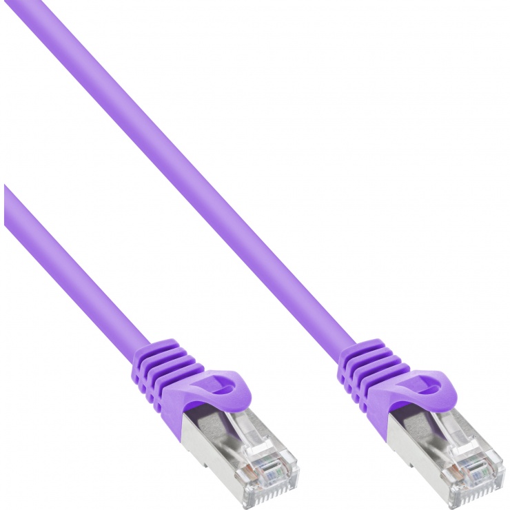 Imagine Cablu de retea RJ45 S/FTP Cat.5e 0.3m Mov, InLine IL72533P