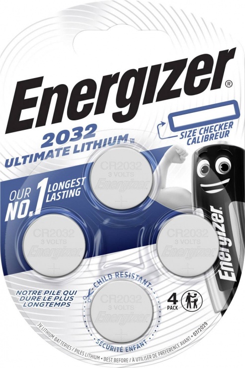 Imagine Set 4 baterii CR2032 Ultimate Lithium, Energizer E301319200