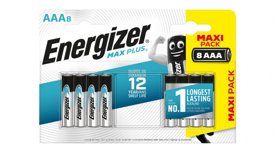 Imagine Set 8 buc baterie alkalina AAA/LR3 MAX PLUS, Energizer E301322500